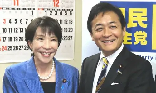 自民党高市早苗と国民民主党の玉木雄一郎が年収の壁引き上げ案に合意